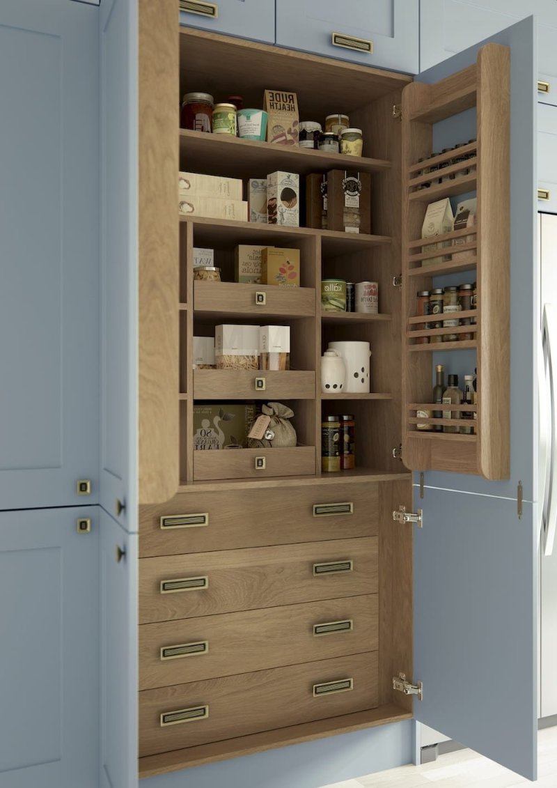 Oak kitchen larder