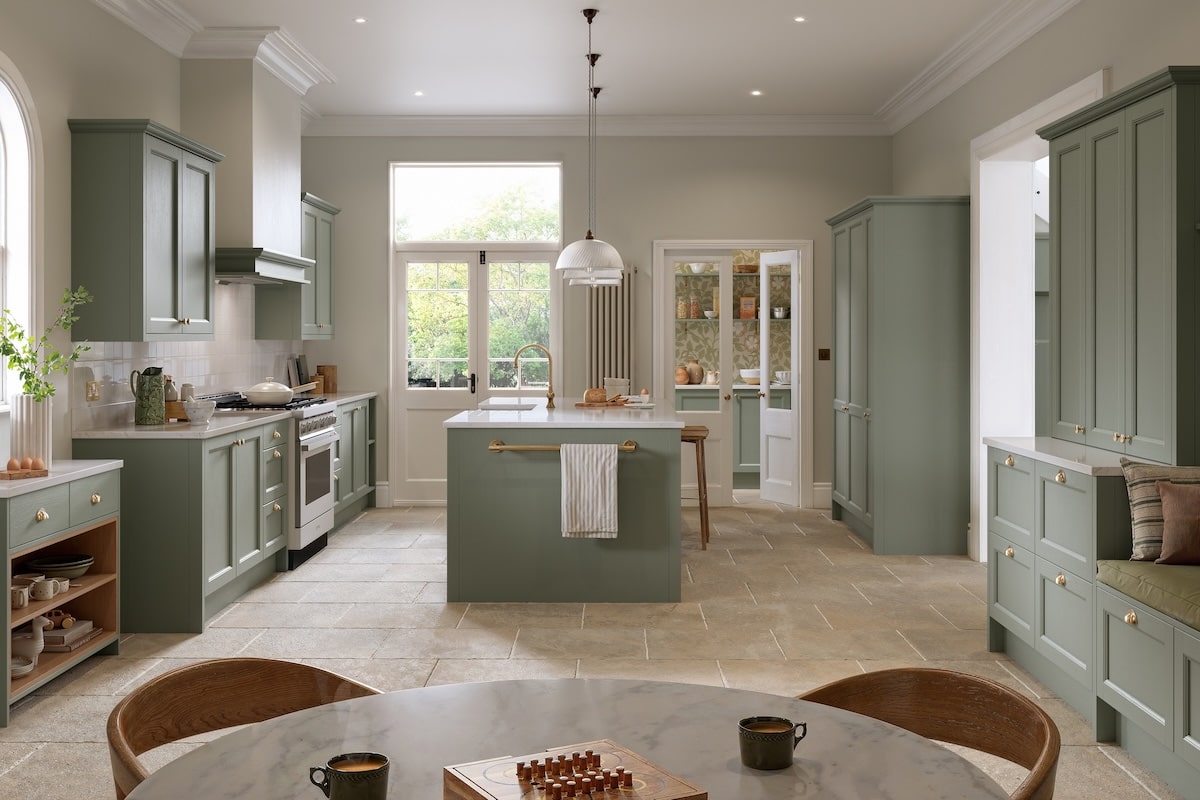 Green Shaker Bespoke Kitchen